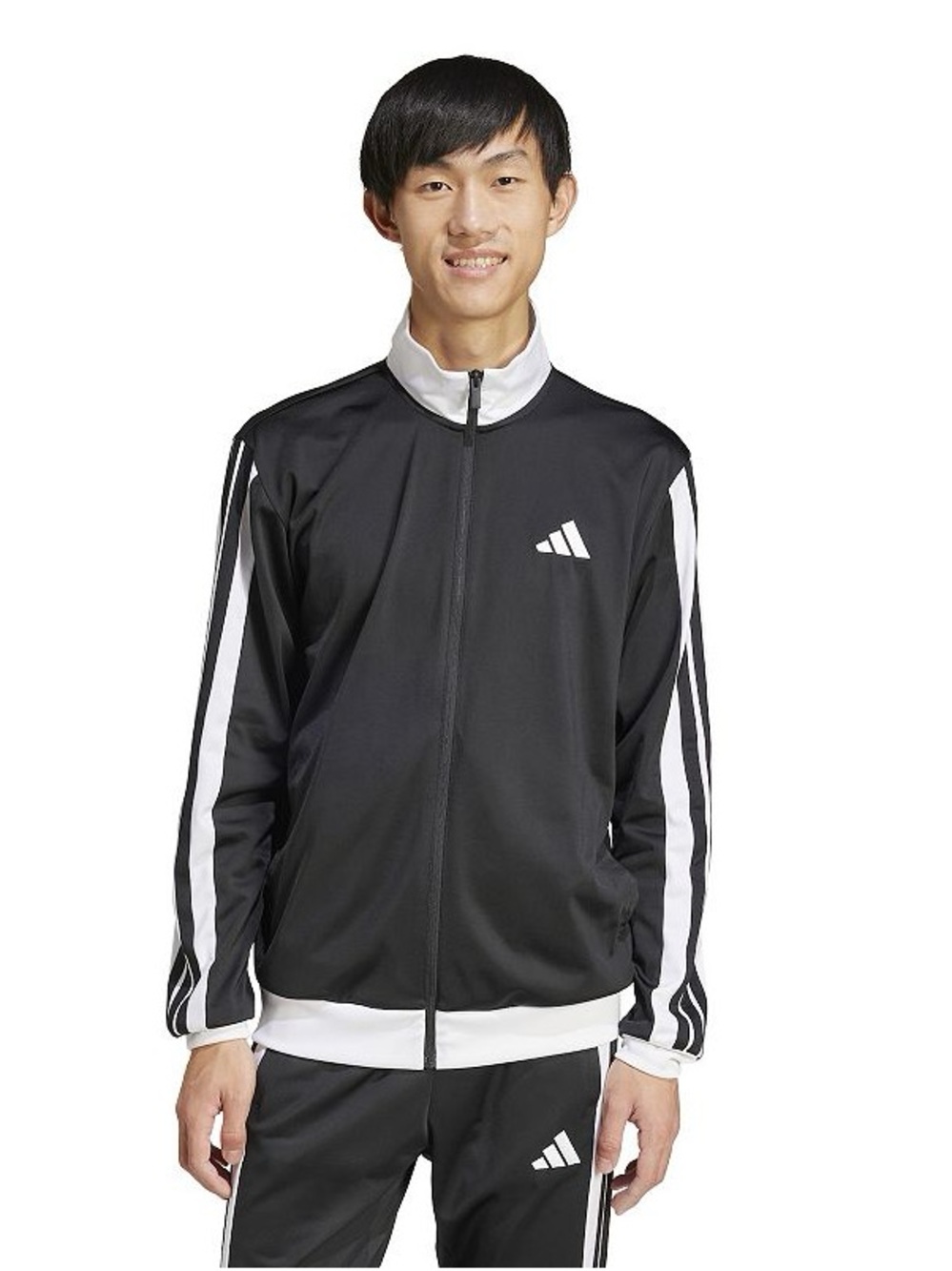 adidas Black and White Performance Track Jacket